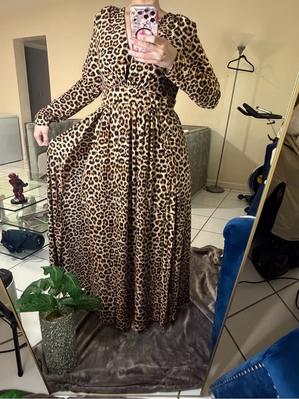 Leopard Print Maxi Dress